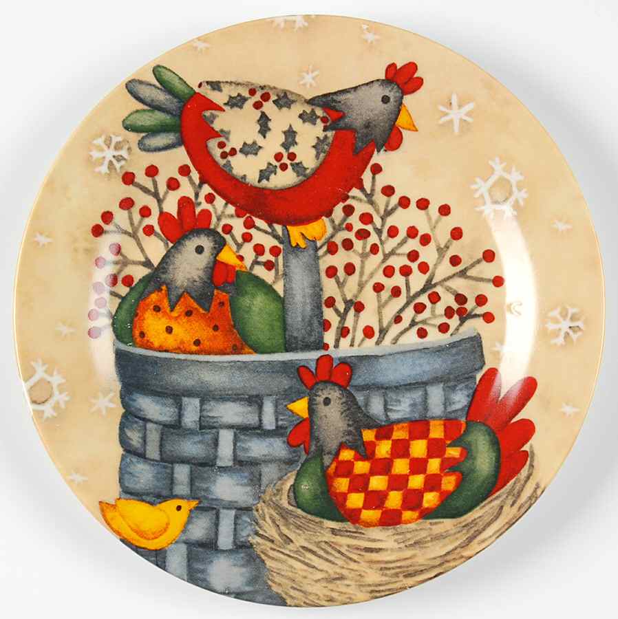 Twelve Days of Christmas Salad/Dessert Plate by Gibson Designs-1