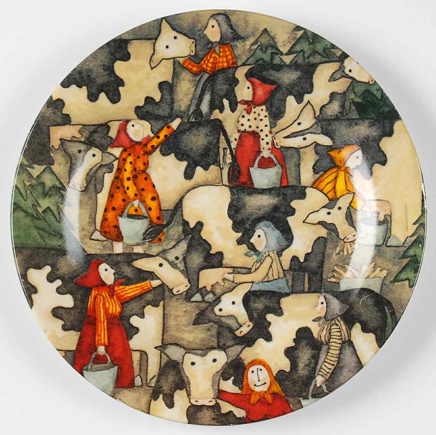 Twelve Days of Christmas Salad/Dessert Plate by Gibson Designs-1