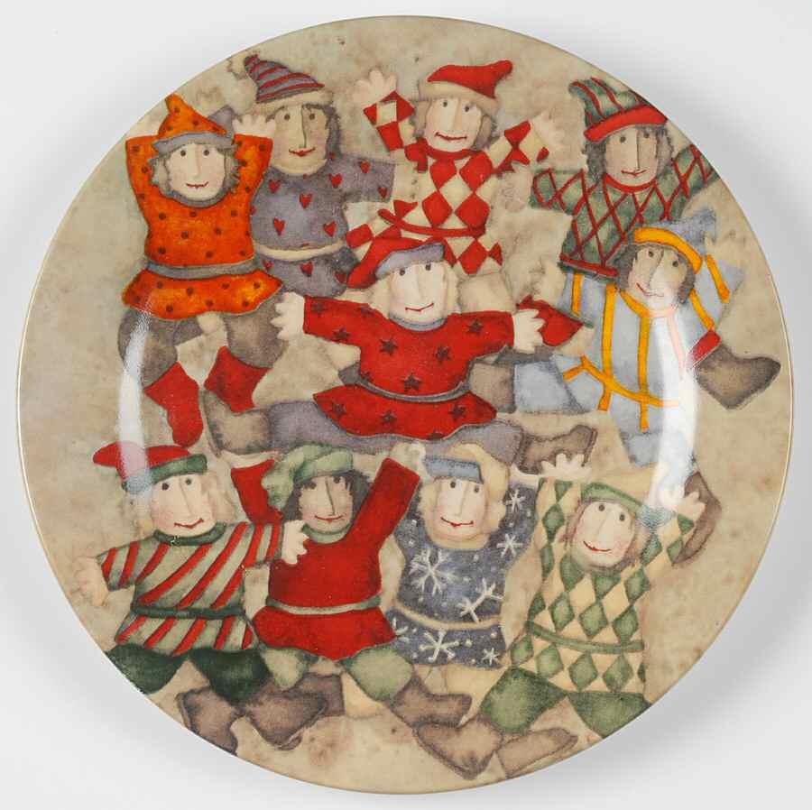 Twelve Days of Christmas Salad/Dessert Plate by Gibson Designs-1