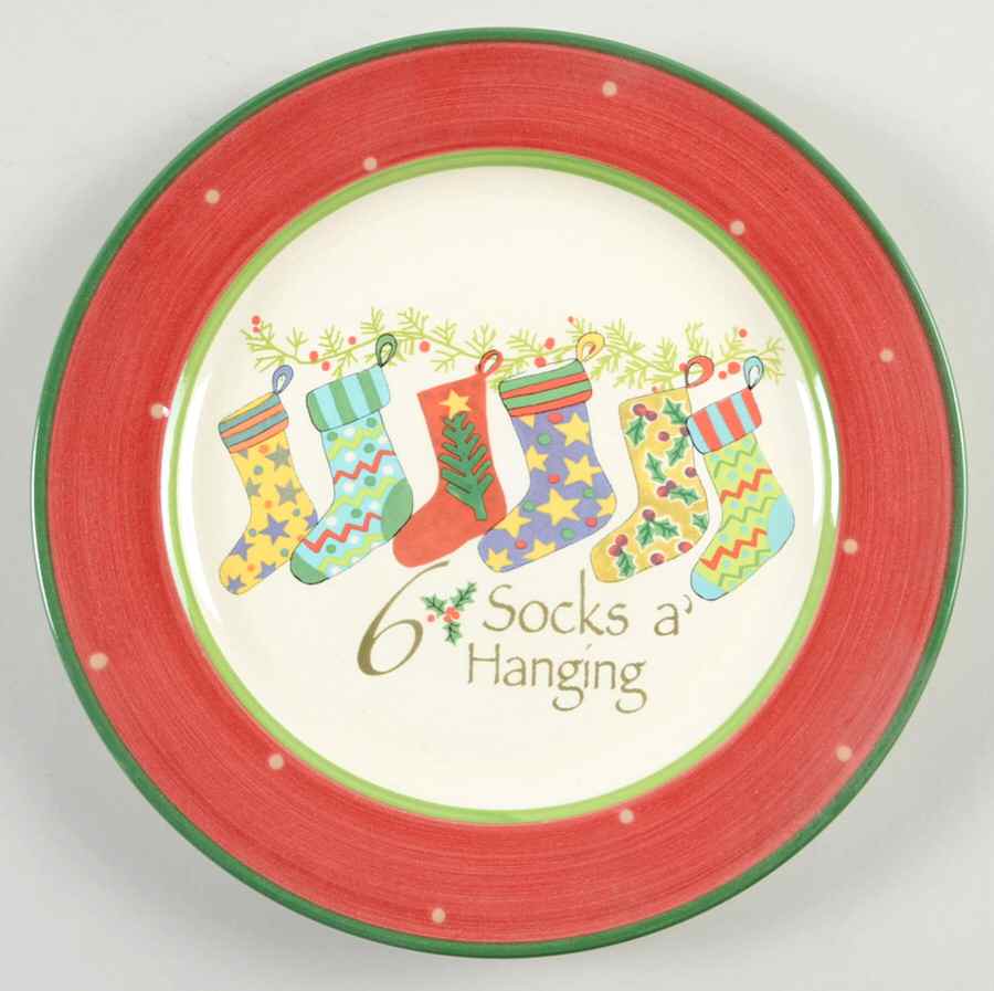 Twelve Days of Christmas Salad/Dessert Plate by Gibson Designs-1