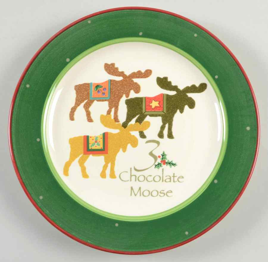 Twelve Days of Christmas Salad/Dessert Plate by Gibson Designs-1