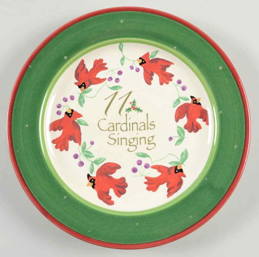 Twelve Days of Christmas Salad/Dessert Plate by Gibson Designs-1
