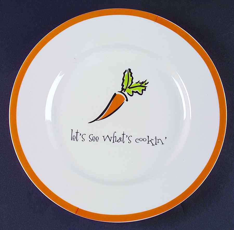 Eat Your Words Dinner Plate by Gibson Designs-1