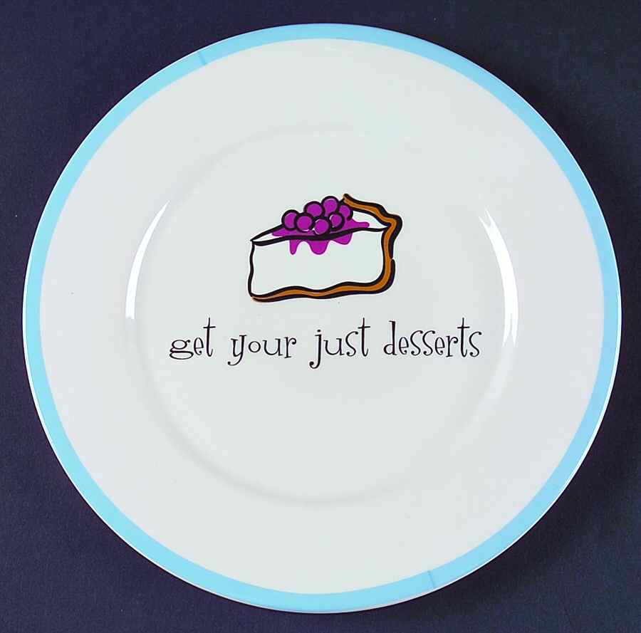 Eat Your Words Salad/Dessert Plate by Gibson Designs-1