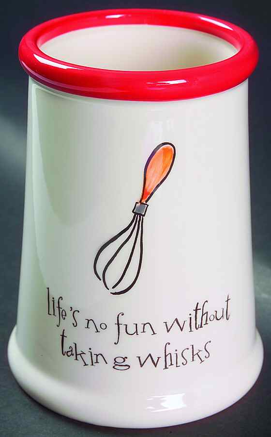 Eat Your Words Utensil Holder by Gibson Designs-1