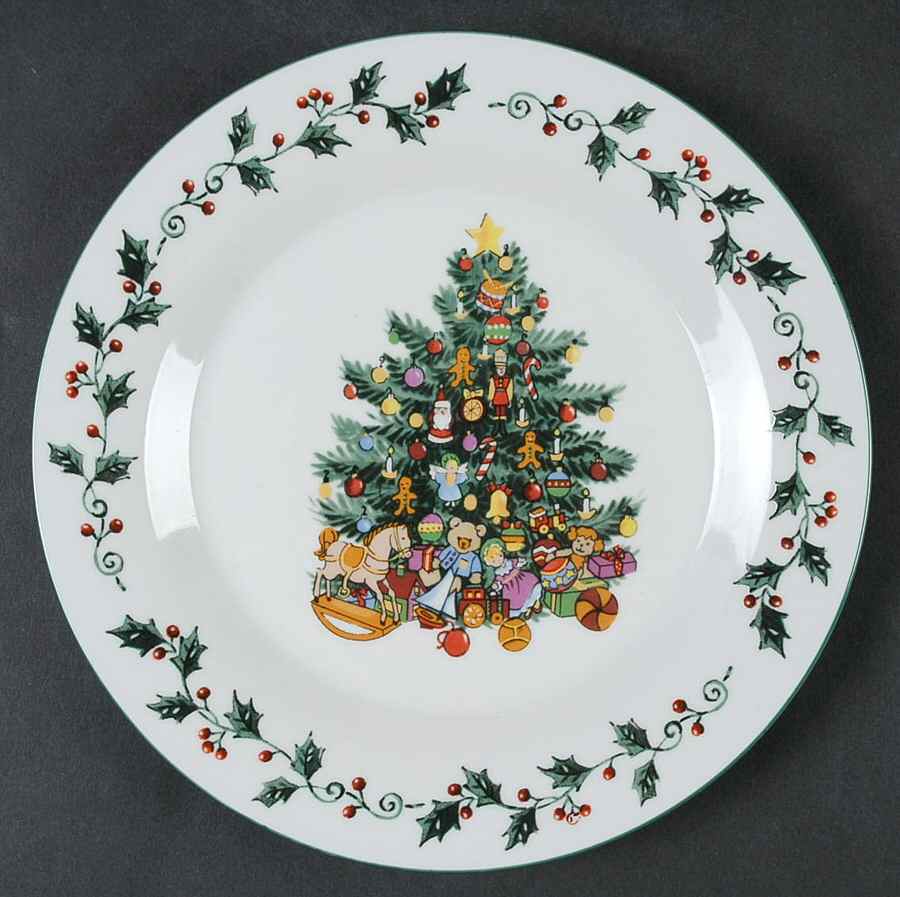 Tree Trimmings Salad/Dessert Plate by Gibson Designs-1