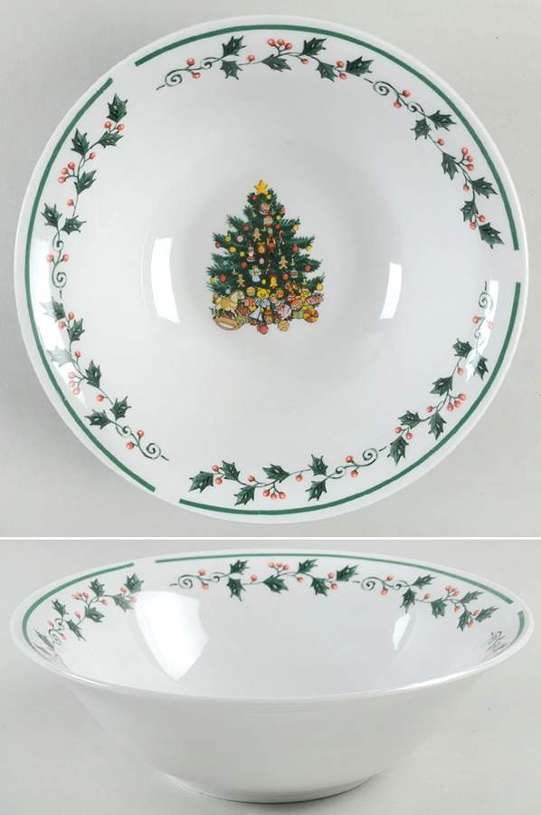 Tree Trimmings 9" Round Serving Bowl by Gibson Designs-1