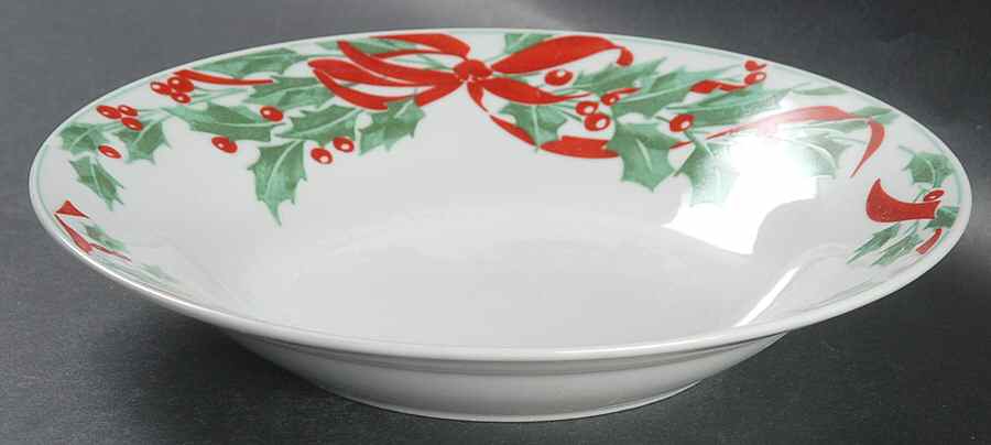 Holiday Garland Soup/Cereal Bowl by Gibson Designs-1