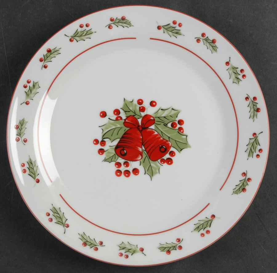 Holiday Carillon Dinner Plate by Gibson Designs-1