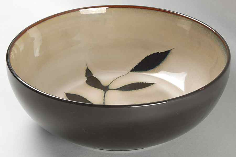 Midnight Palm 9" Round Vegetable Bowl by Gibson Designs-1