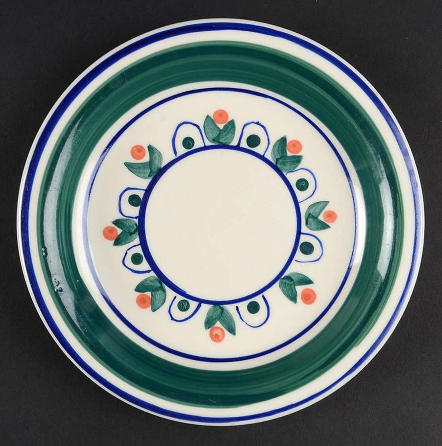 Primrose (Cream Background) Salad Plate by Gibson Designs-1