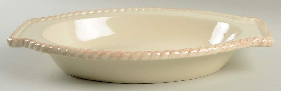 Cream 21" Oval Server by GG Collection-1