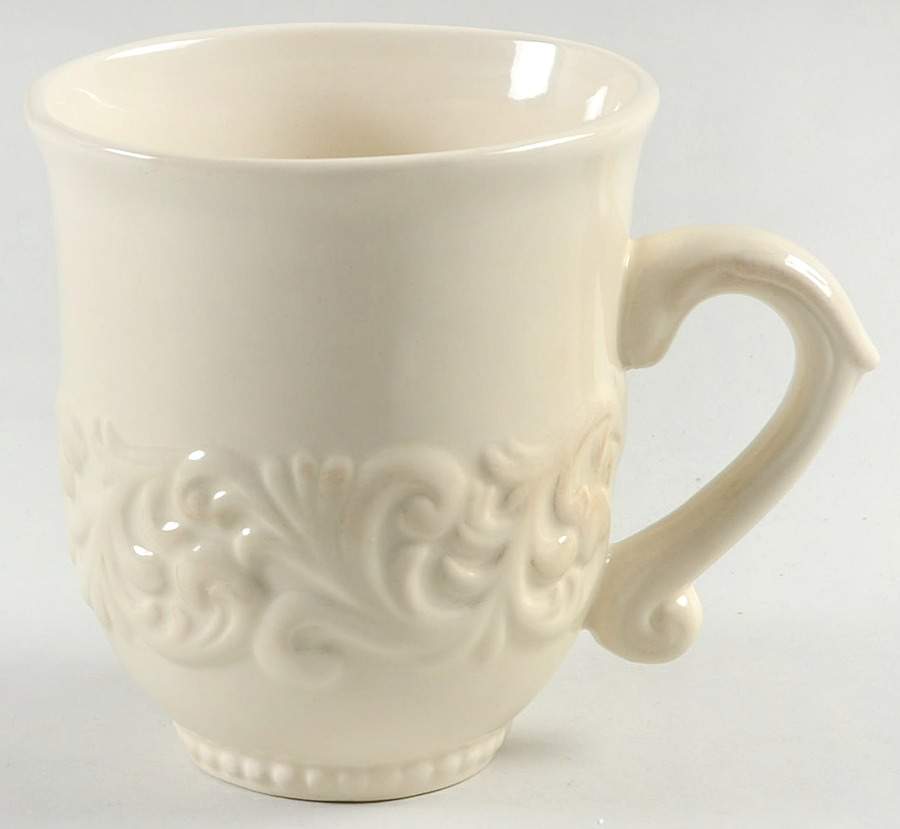 Cream Flat Cup by GG Collection-1