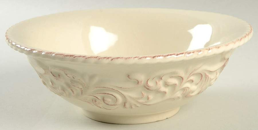 Cream 8" Salad Serving Bowl by GG Collection-1