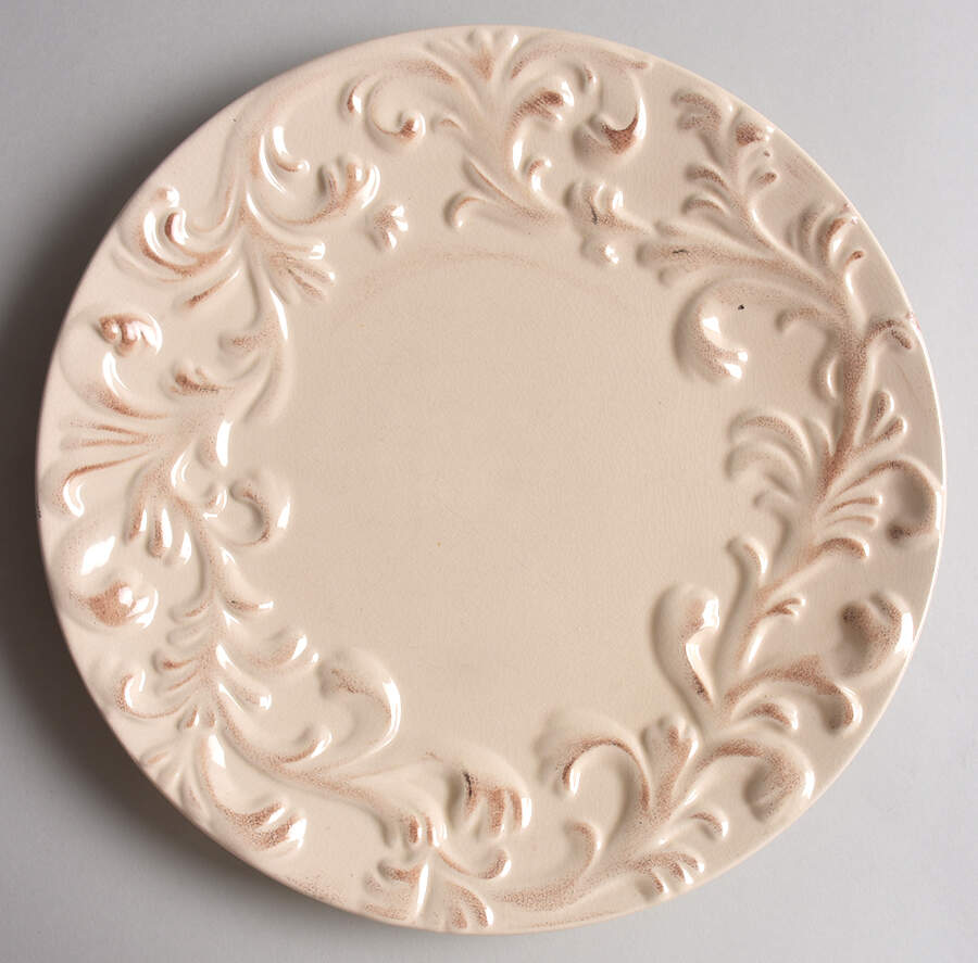 Cream Dinner Plate by GG Collection-1