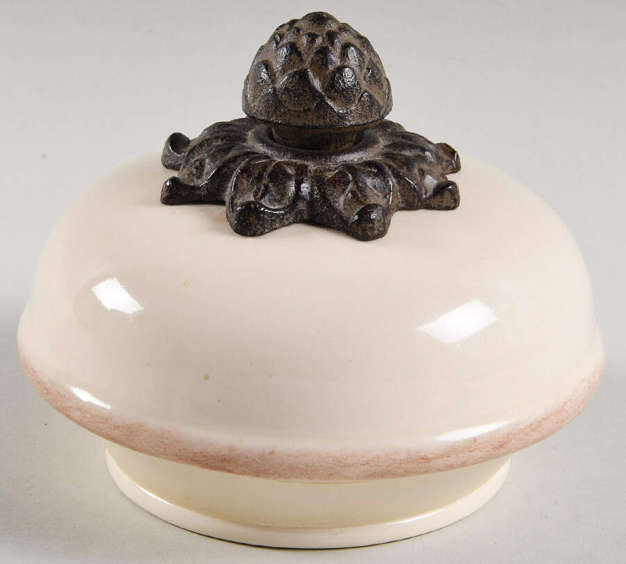 Cream Lid for Large Canister by GG Collection-1