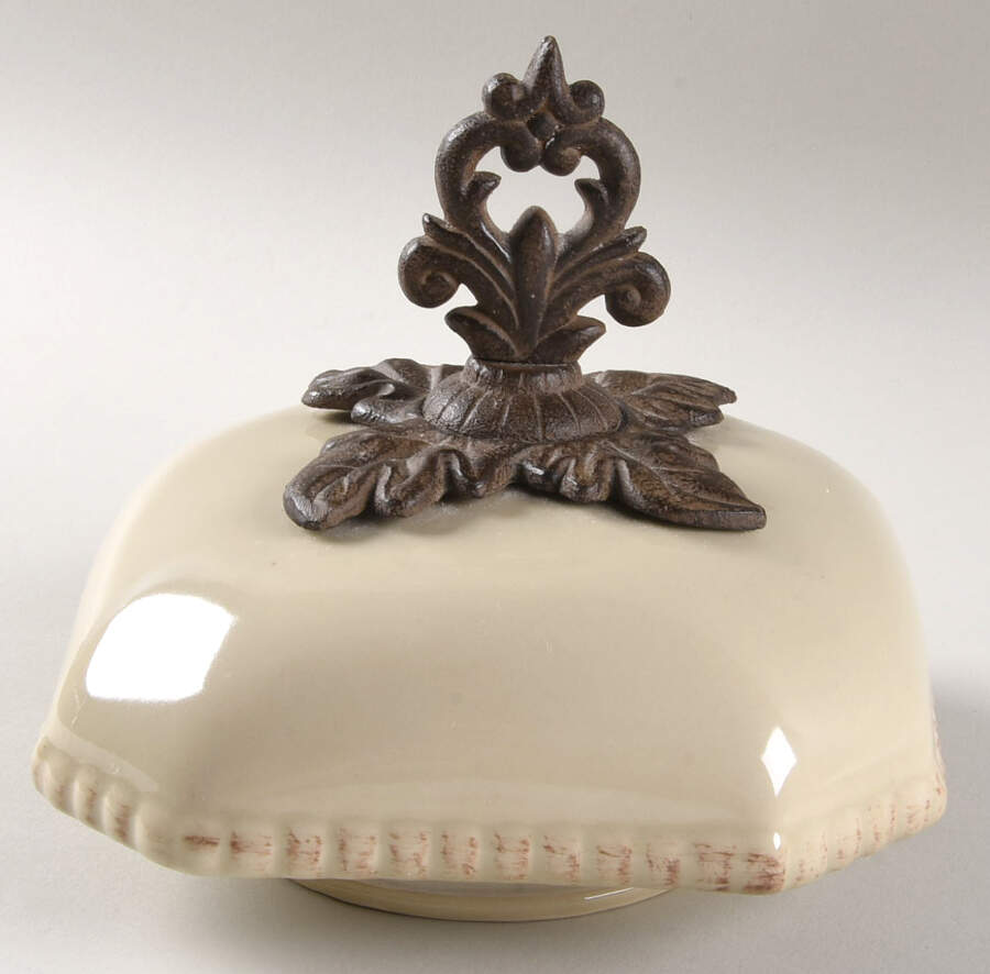 Cream Lid for Large Canister by GG Collection-1