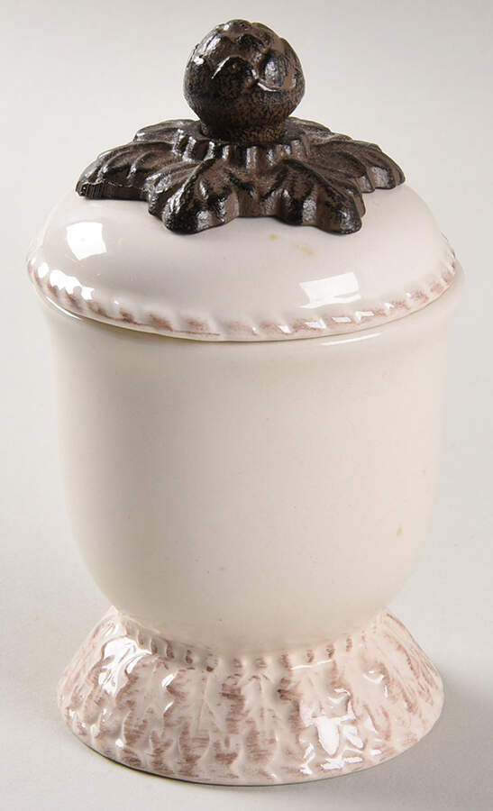 Cream Sugar Bowl & Lid by GG Collection-1