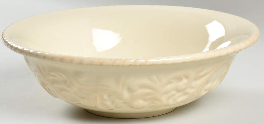 Cream 9" Salad Serving Bowl by GG Collection-1