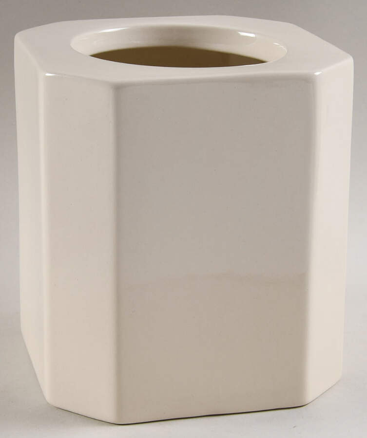 Cream Small Canister No Lid by GG Collection-1
