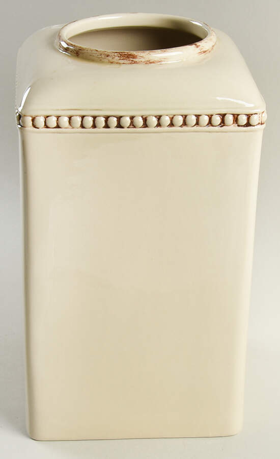 Cream Extra Large Canister No Lid by GG Collection-1