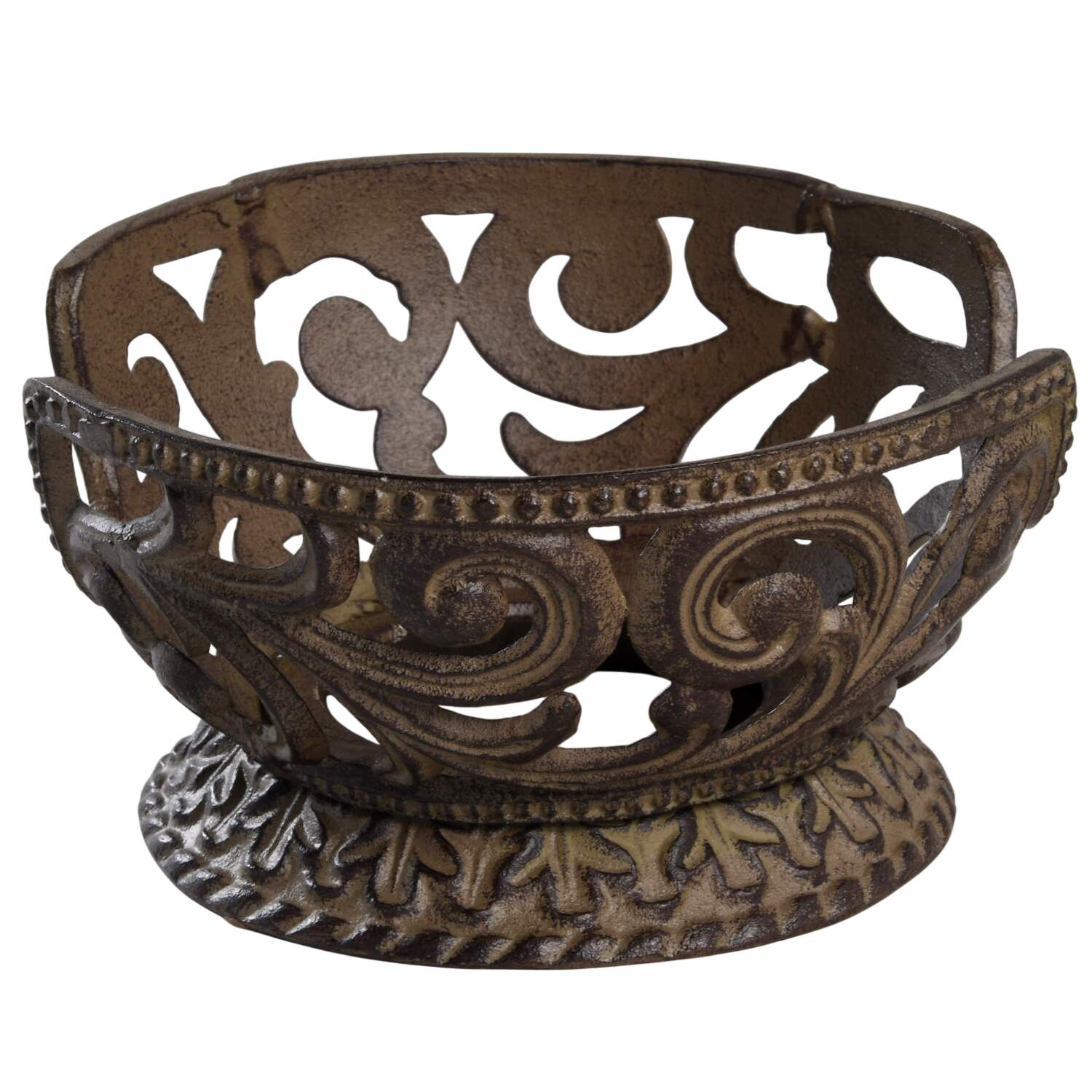 Cream Metal Stand for Teapot by GG Collection-1
