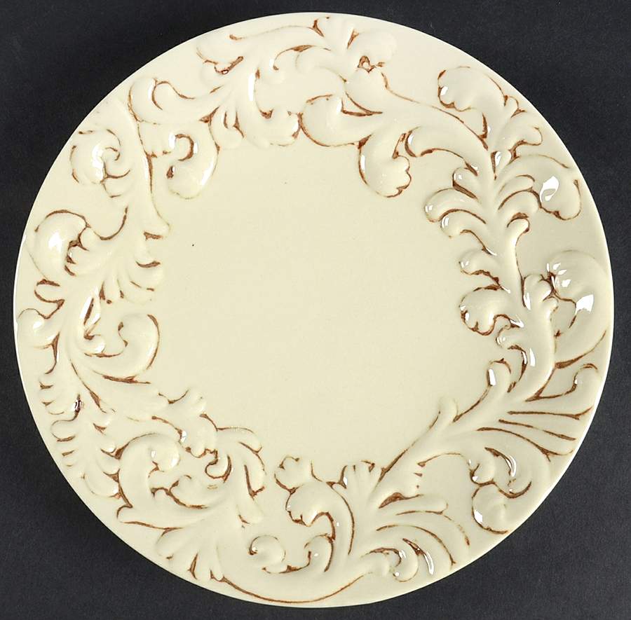 Cream Salad/Dessert Plate by GG Collection-1