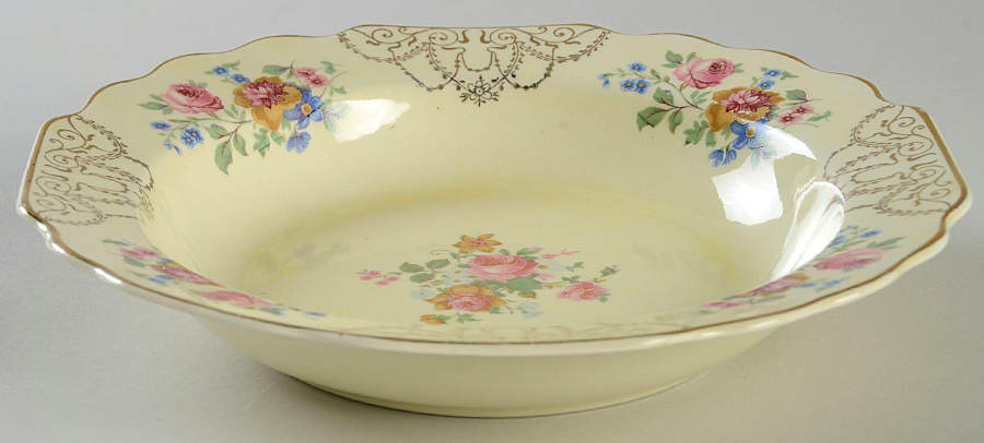 GEO368 Canarytone Rim Soup Bowl by WS George-1