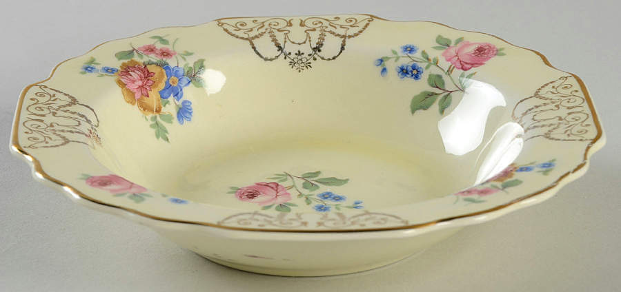 GEO368 Canarytone Rim Fruit/Dessert (Sauce) Bowl by WS George-1