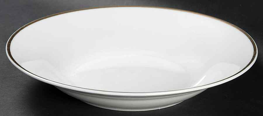 Gold Band Rim Soup Bowl by Gibson Designs-1