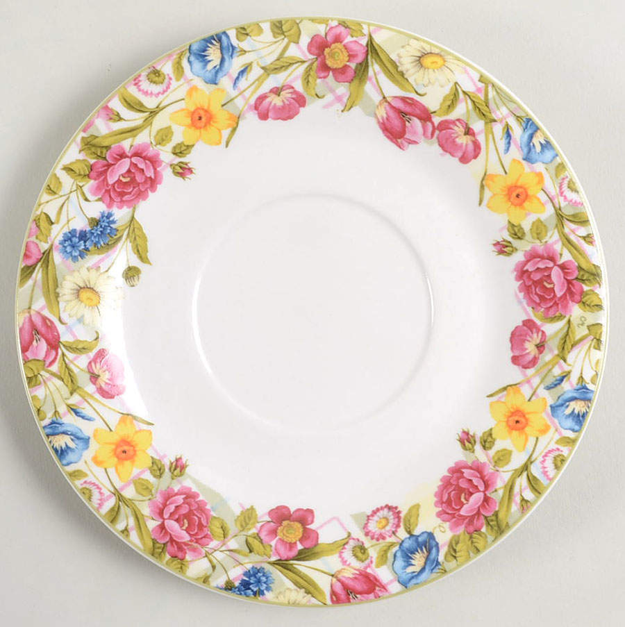 Clair's Spring Bouquet Saucer by Gibson Designs-1