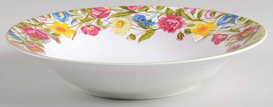 Clair's Spring Bouquet Large Rim Soup Bowl by Gibson Designs-1