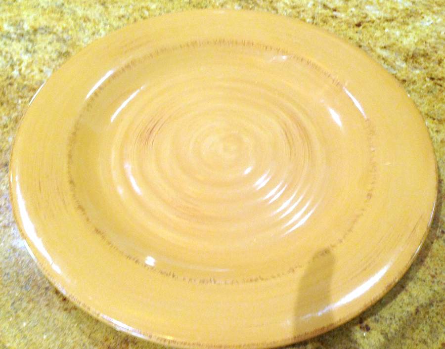 Shades Mustard (Mix N Match) Dinner Plate by Gibson Designs-1