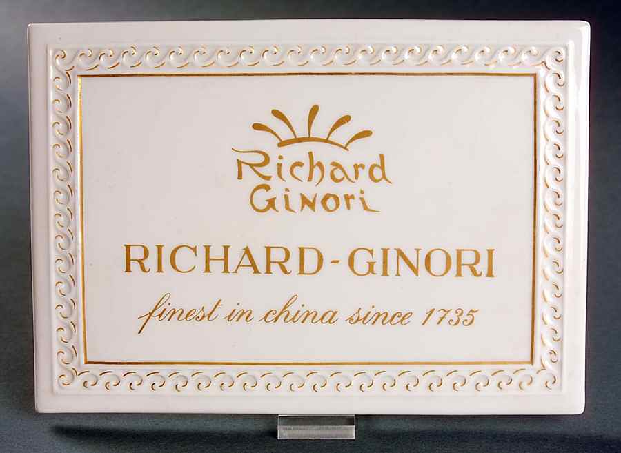 Advertising Signs Tile Sign 2 by Ginori 1735-1