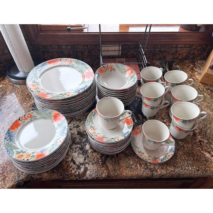 GID191 Flat Cup & Saucer Set by Gibson Designs-1
