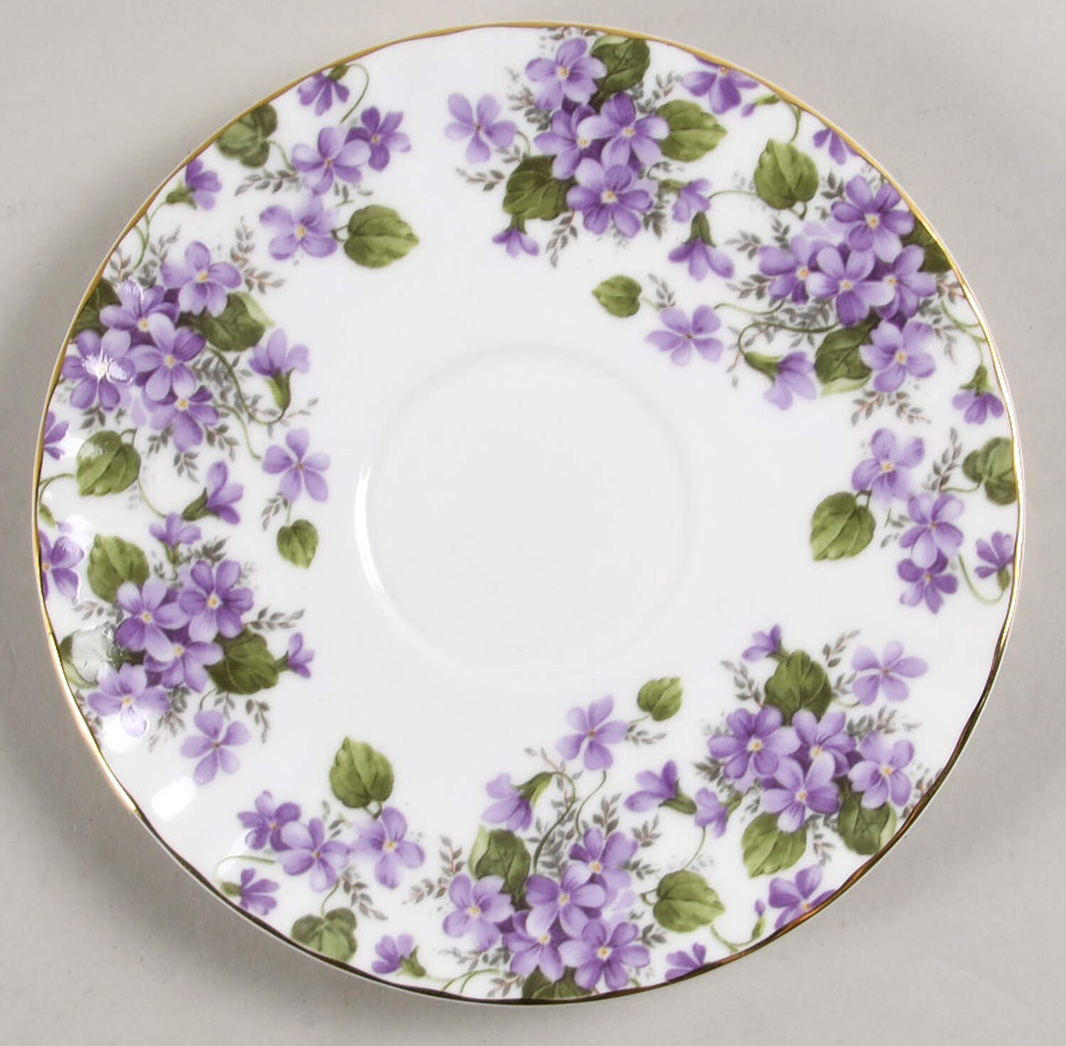 Violet Saucer by Gracie Bone China-1