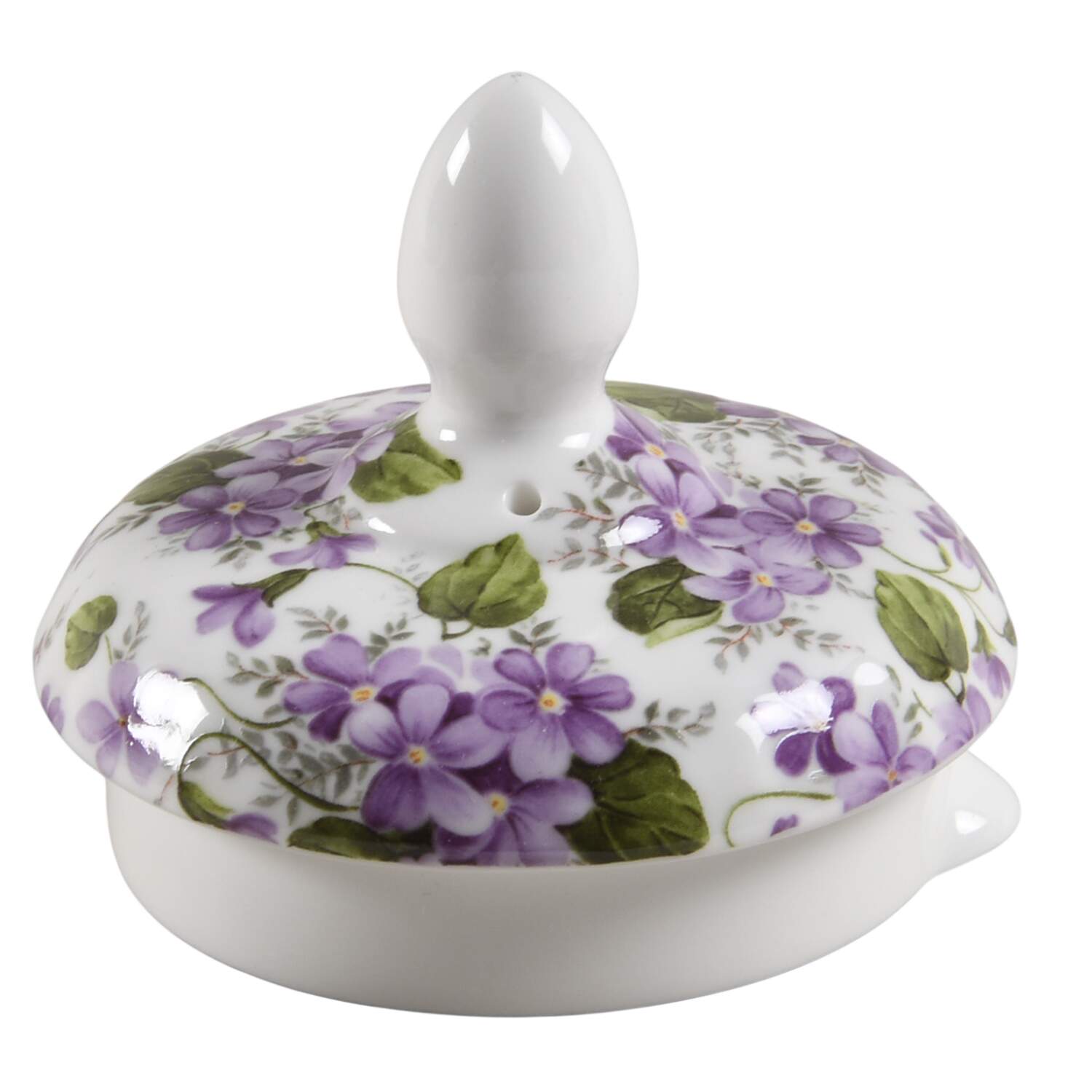 Violet Lid for Teapot by Gracie Bone China-1