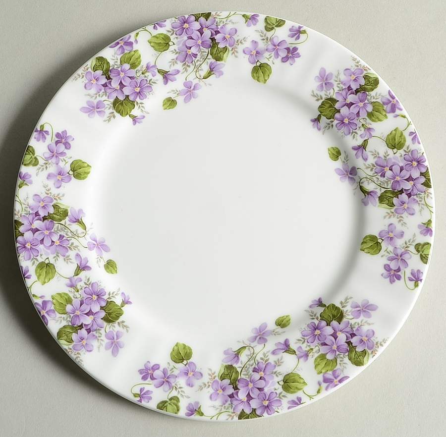 Violet Salad/Dessert Plate by Gracie Bone China-1