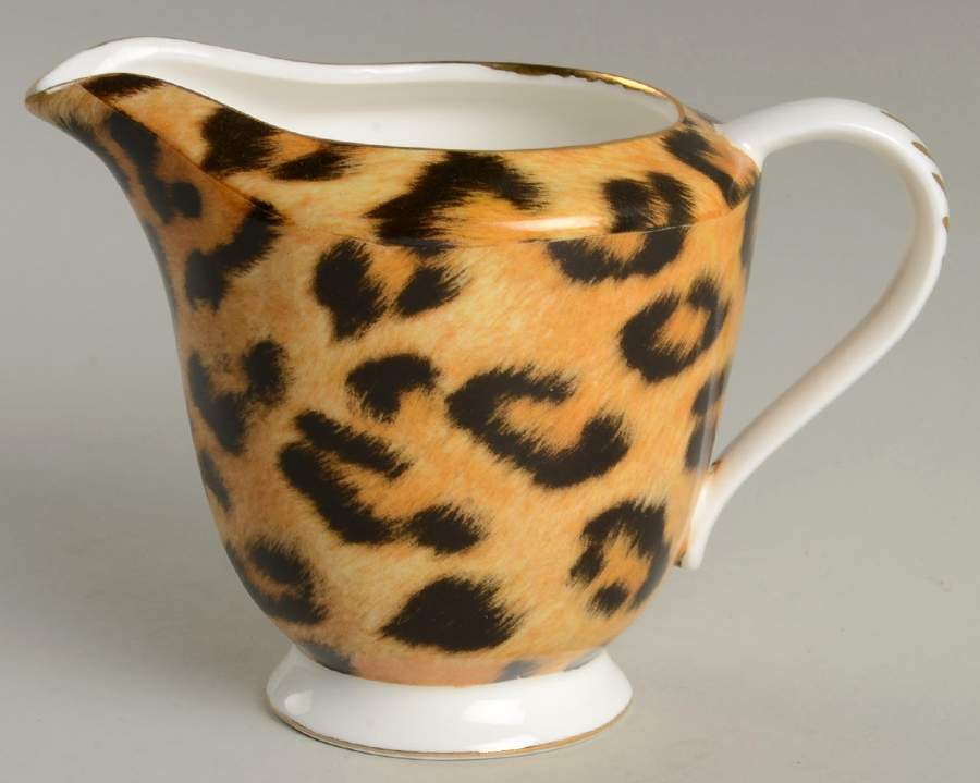 Leopard Creamer by Gracie Bone China-1