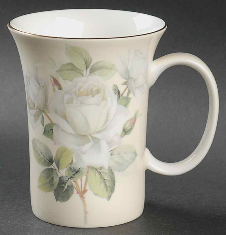 Iceberg White Rose Mug by Gracie Bone China-1