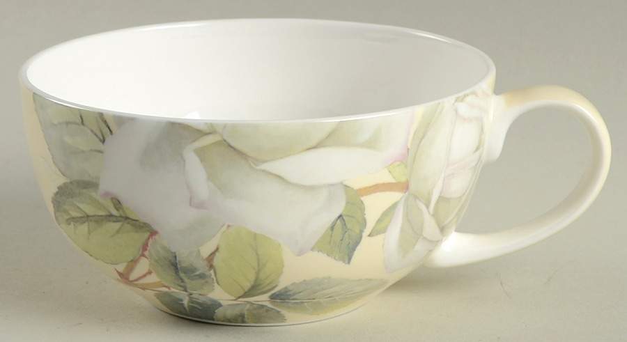 Iceberg White Rose Cup for Individual Teapot & Lid with Cup by Gracie Bone China-1