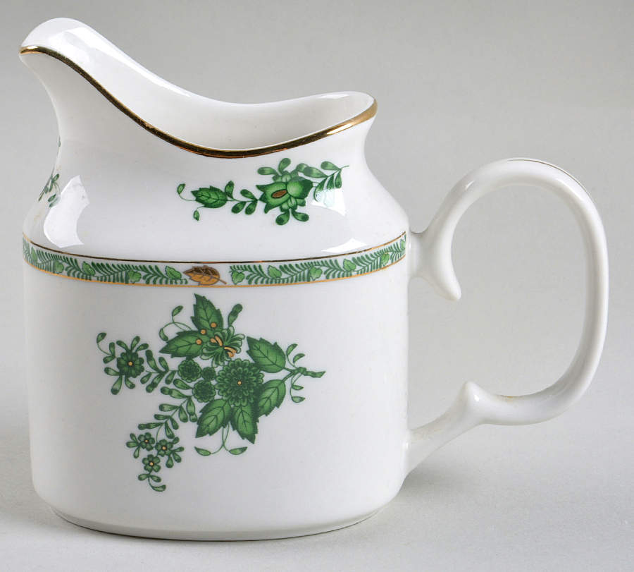 Green Gracie Creamer by Gracie Bone China-1