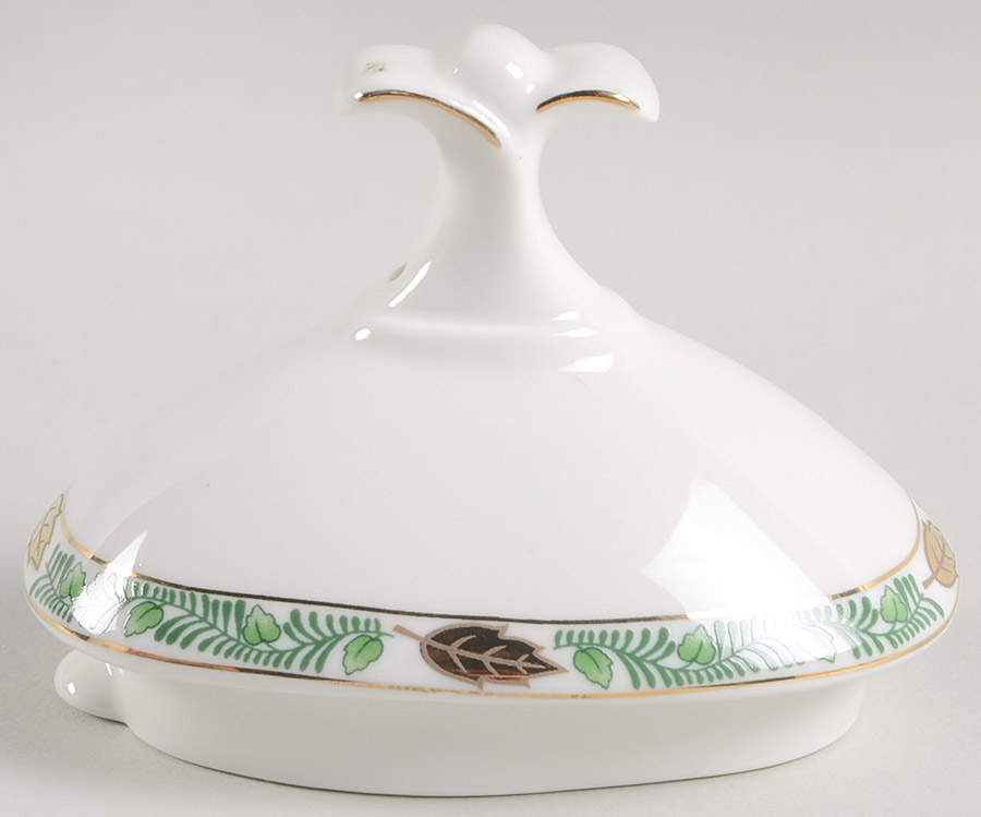 Green Gracie Lid for Teapot by Gracie Bone China-1