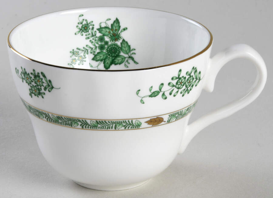 Green Gracie Flat Cup by Gracie Bone China-1
