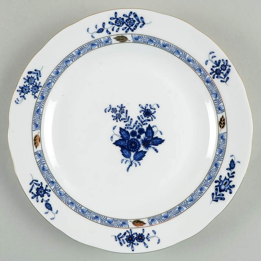 Blue Gracie Salad/Dessert Plate by Gracie Bone China-1