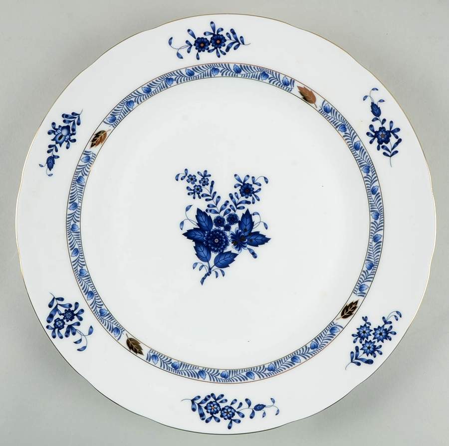 Blue Gracie Dinner Plate by Gracie Bone China-1