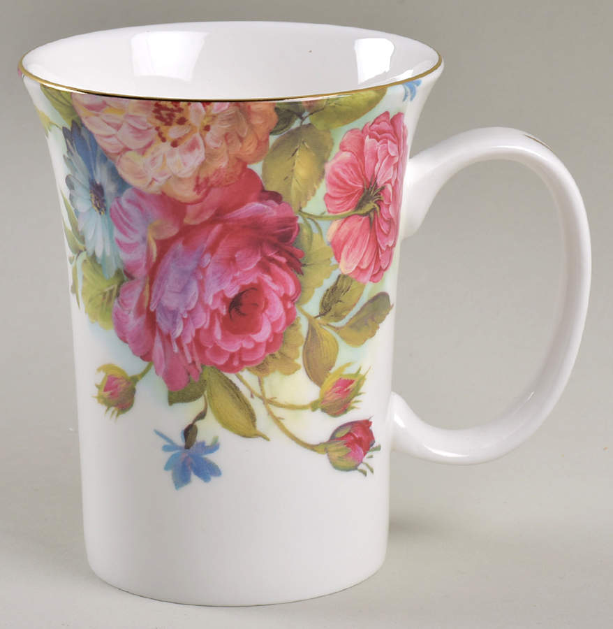 Sandra's Rose Mug by Gracie Bone China-1