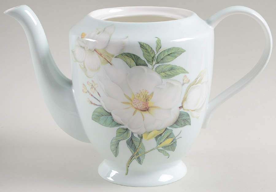 Magnolia Tea/Coffee Pot No Lid by Gracie Bone China-1
