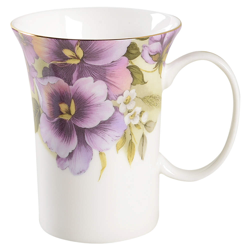 Pansy Mug by Gracie Bone China-1