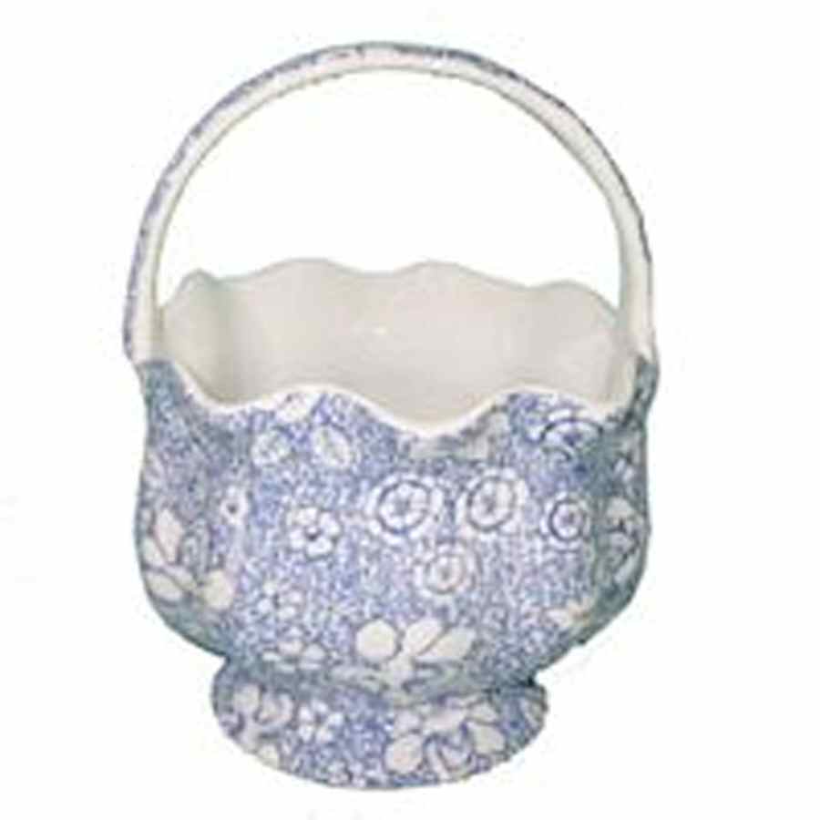Blue Dynasty 6" Handled Basket by Godinger-1